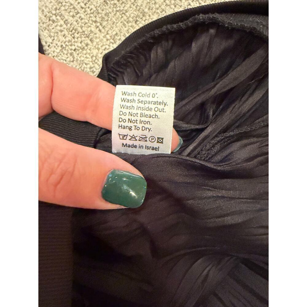 BEAT Women's Black Pleated Look Long Sleeve Button Up Cardigan Plus Size 4X - Picture 9 of 9